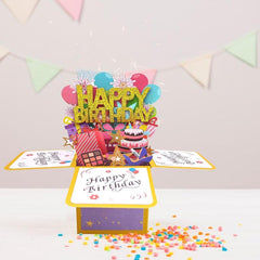 Happy Birthday Pop Up Card For Women Men Funny Bday Gift For Students