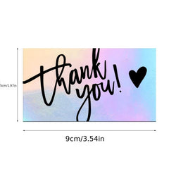50 Thank You Laser Cards Wedding Invitation Card Holiday Greeting Card