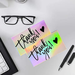50 Thank You Laser Cards Wedding Invitation Card Holiday Greeting Card