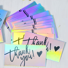 50 Thank You Laser Cards Wedding Invitation Card Holiday Greeting Card