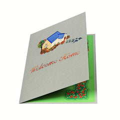 Welcome Home 3D Pop Up Card Housewarming Gift Card Envelopes
