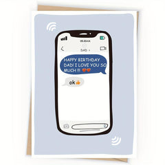 Funny Birthday Card For Dad Cheeky Bday Greeting Card Daddy