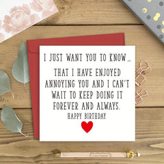 Romantic Birthday & Anniversary Cards - Perfect Love Card for Him or Her