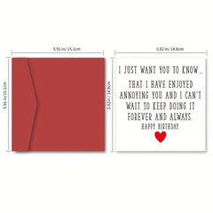 Romantic Birthday & Anniversary Cards - Perfect Love Card for Him or Her