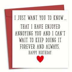 Romantic Birthday & Anniversary Cards - Perfect Love Card for Him or Her