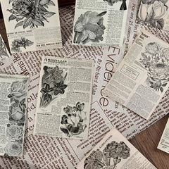 Set of 10 Floral Greeting Cards for Postcards or Wall Decor