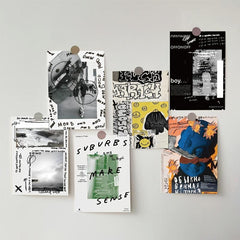 10pcs Graffiti Poster Card Postcard Wall Bedroom Decoration
