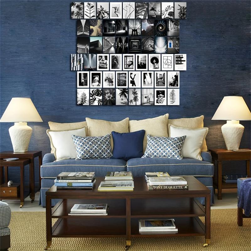 50pcs Plant Themed Postcard Collage Set for Teenage Girl Dorm Wall Decoration