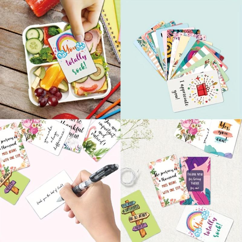 72pcs Lunch Box Notes Encouragement Cards 2 3in