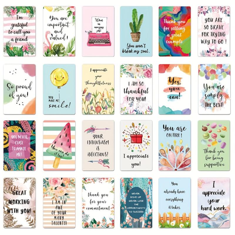 72pcs Lunch Box Notes Encouragement Cards 2 3in