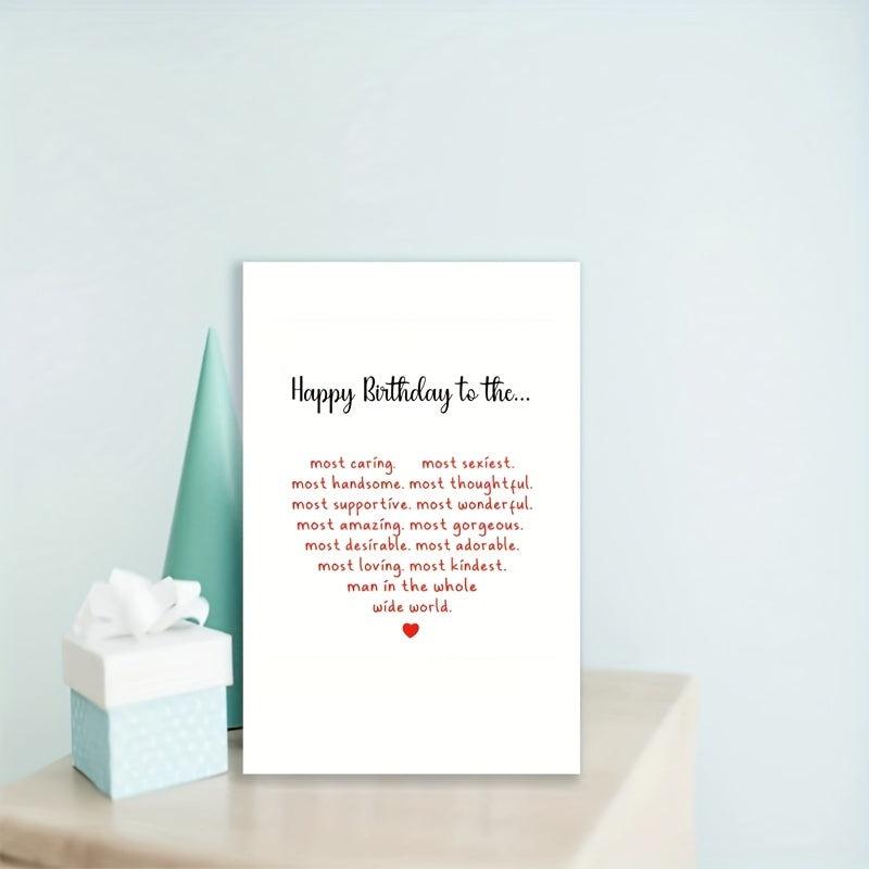 Funny Happy Birthday Card for Husband - Humorous Greeting