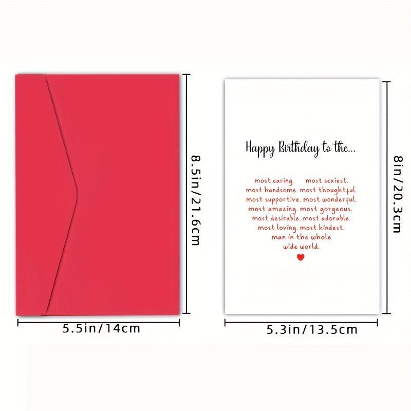 Funny Happy Birthday Card for Husband - Humorous Greeting