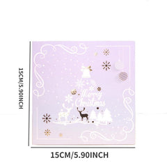 Christmas Holiday 3D Crystal Ball Greeting Card
