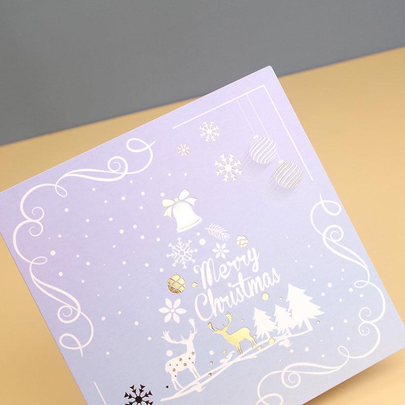 Christmas Holiday 3D Crystal Ball Greeting Card