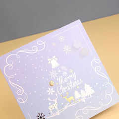 Christmas Holiday 3D Crystal Ball Greeting Card