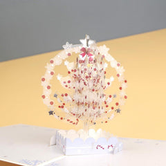Christmas Holiday 3D Crystal Ball Greeting Card