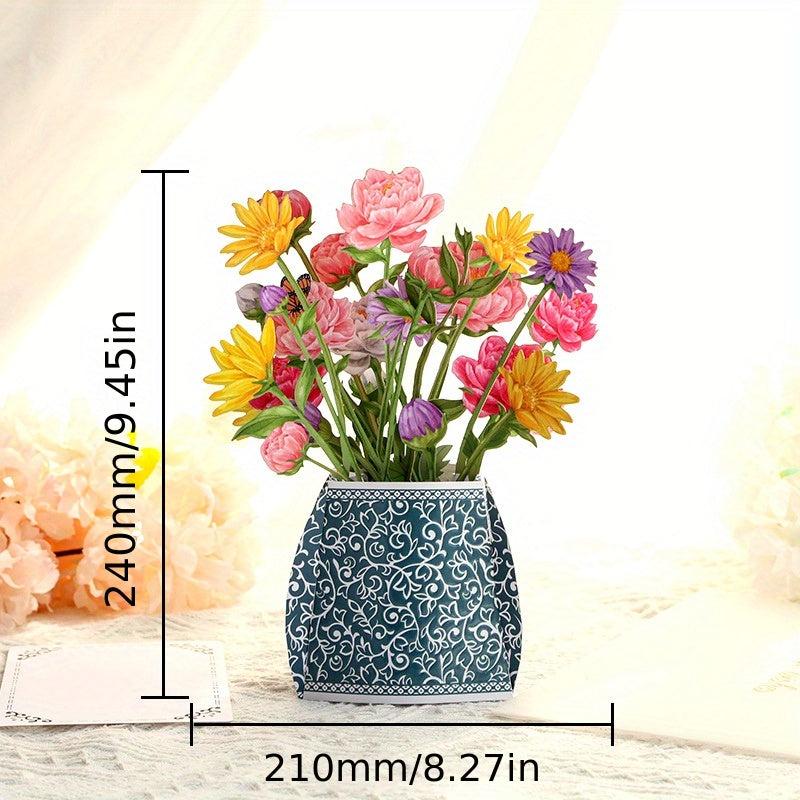 3D Popup Greeting Card for Birthday Thanksgiving Graduation Wedding Anniversary