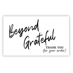 50pcs Thank You Card Gift Packaging Coated Paper Card