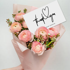 50pcs Thank You Card Gift Packaging Coated Paper Card