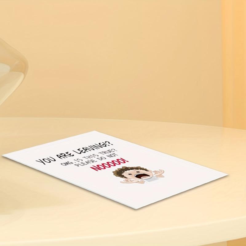 Funny Resignation Card for Coworker - Office Retention Card with Envelope