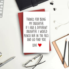 Funny Birthday Card For Daughter Humorous Greeting Card Daughter Birthday