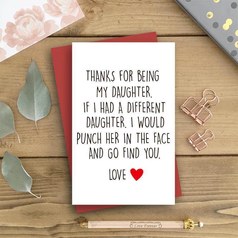Funny Birthday Card For Daughter Humorous Greeting Card Daughter Birthday