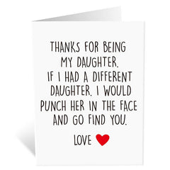 Funny Birthday Card For Daughter Humorous Greeting Card Daughter Birthday
