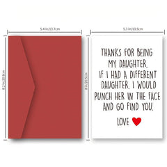 Funny Birthday Card For Daughter Humorous Greeting Card Daughter Birthday