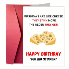 Funny Birthday Card With Envelope Playful Wishes For Mother Sister