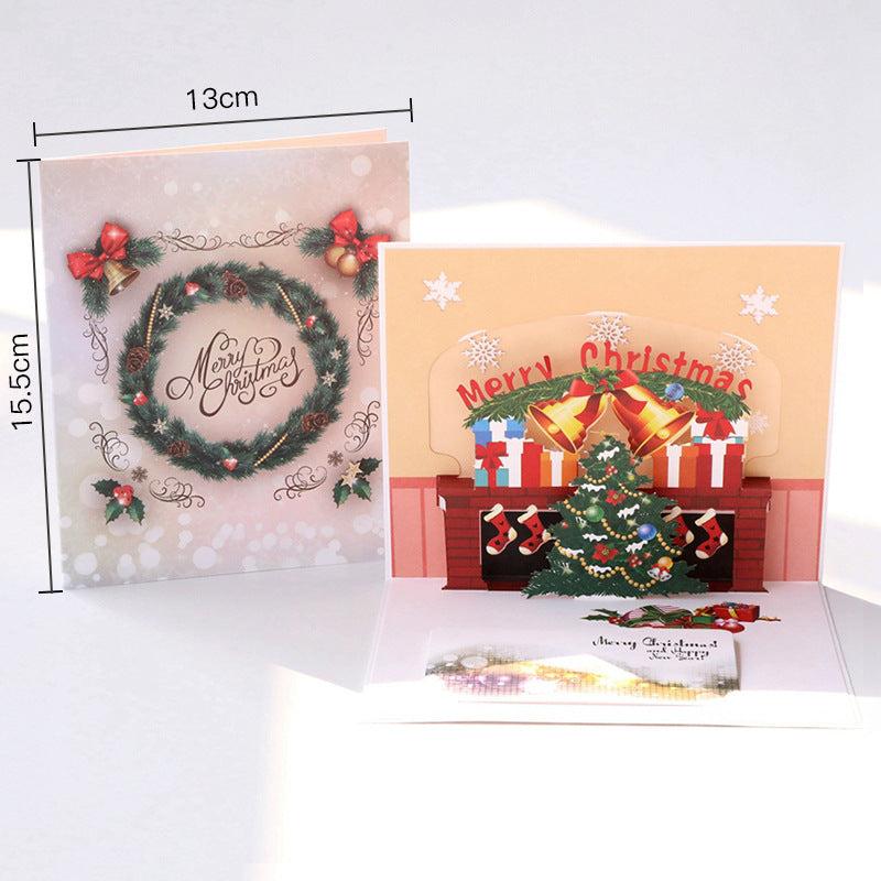 3D Christmas Tree Greeting Cards - Pack of 6