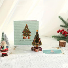 3D Christmas Tree Greeting Cards - Pack of 6