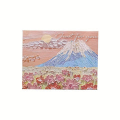 6pcs Landscape Painting Greeting Card Thanksgiving Christmas Birthday Message