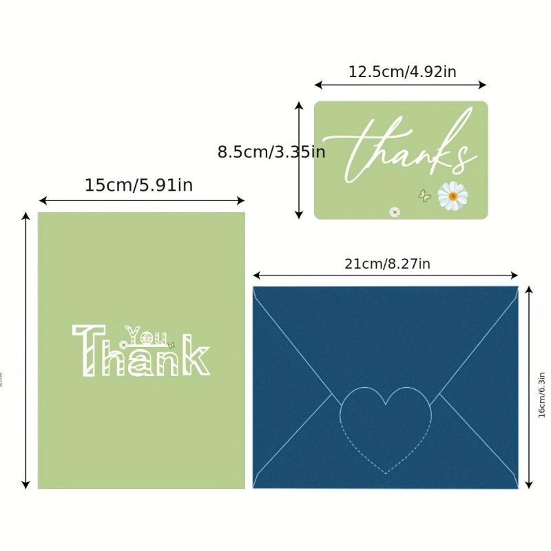 1pc Thank You Pop Up Card 3D Pop Up Greeting Card With Envelopes