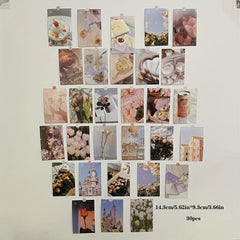 Small Fresh 30 Cards Postcard Art Poster Wall Decoration