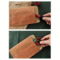 Vintage Lacquer Envelope Art Postcard Love Letter Gift Storage Paper Bag