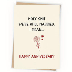 1pc Happy Anniversary Card for Him Her Unique Birthday Decorations for Men Women