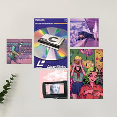 DIY 20 Retro Travel Theme Holiday Gift Cards Wall Stickers