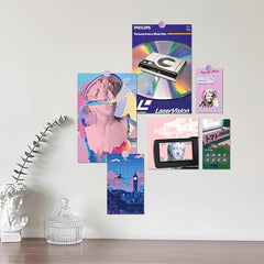 DIY 20 Retro Travel Theme Holiday Gift Cards Wall Stickers