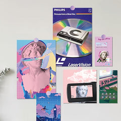 DIY 20 Retro Travel Theme Holiday Gift Cards Wall Stickers