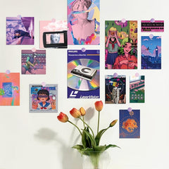 DIY 20 Retro Travel Theme Holiday Gift Cards Wall Stickers