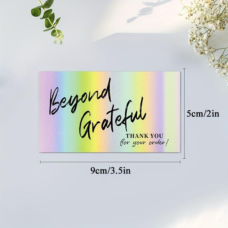 50pcs Thank You For Supporting My Small Business Cards 8.89cmx5