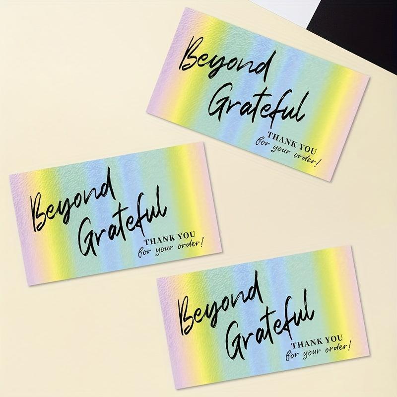 50pcs Thank You For Supporting My Small Business Cards 8.89cmx5