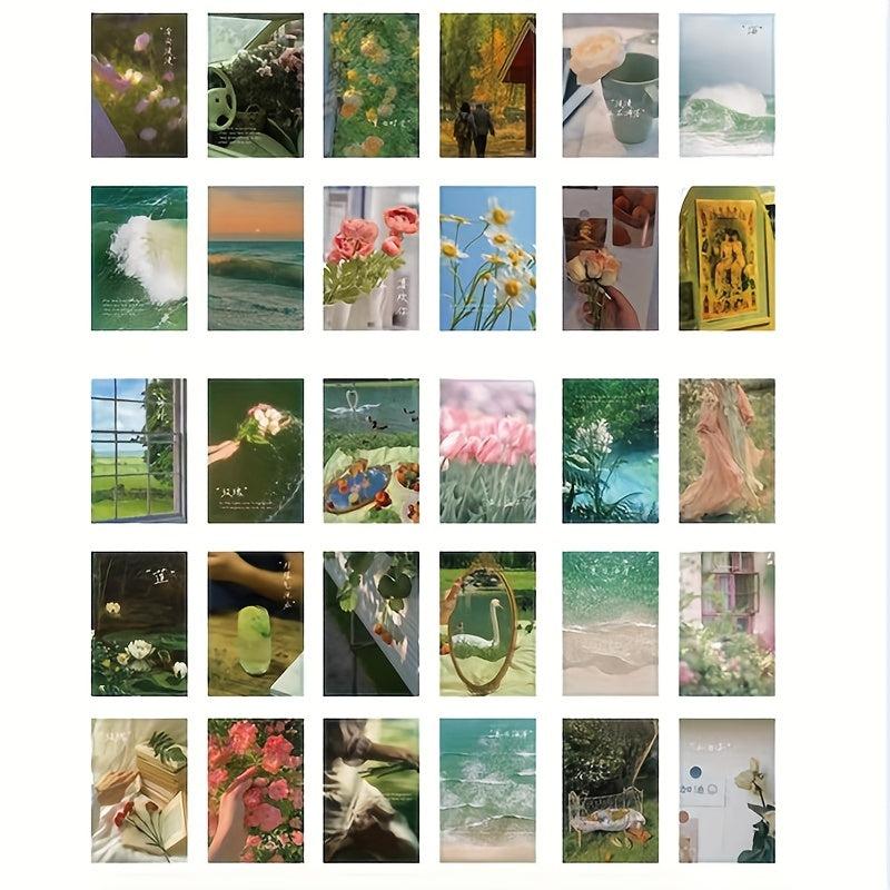 Set of 30 Art Photos Postcards for Wall Decoration