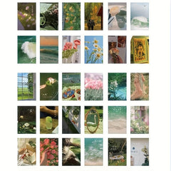 Set of 30 Art Photos Postcards for Wall Decoration