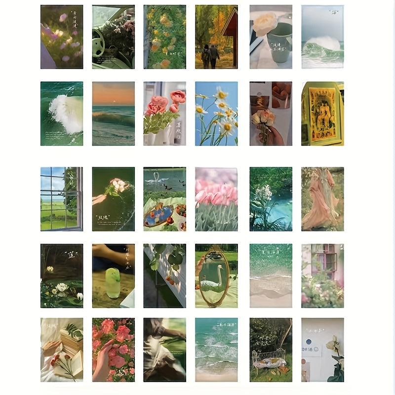 Set of 30 Art Photos Postcards for Wall Decoration