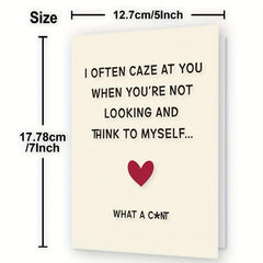 1pc Anniversary Card Happy Anniversary Cards For Him Husband Boyfriend Wife Her