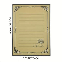 Vintage Letter Writing Paper Set with Envelopes Antique Style Stationery