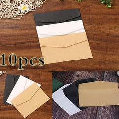 10pcs Kraft Paper Envelopes Vintage Style For Card Scrapbooking Gift