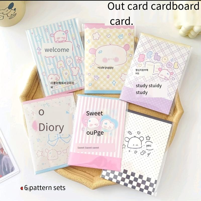 Cartoon Puppy Folding Card Set for Gift Packaging & Greeting Cards