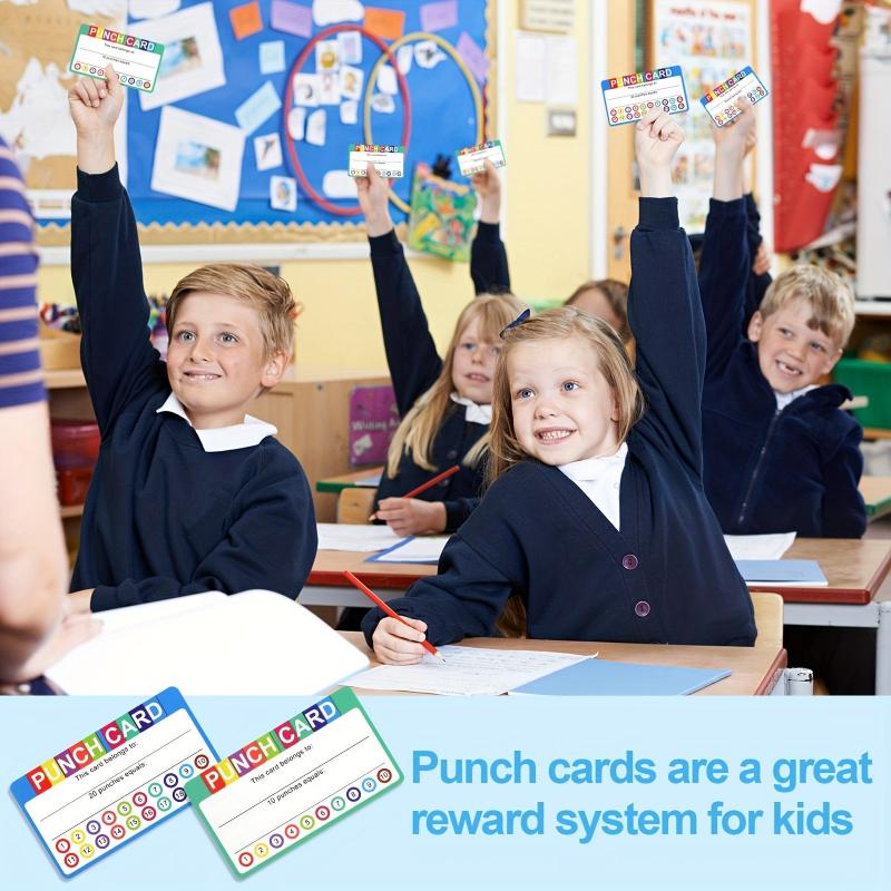 50pcs Punch Cards Reward & Incentive for Students & Business Loyalty